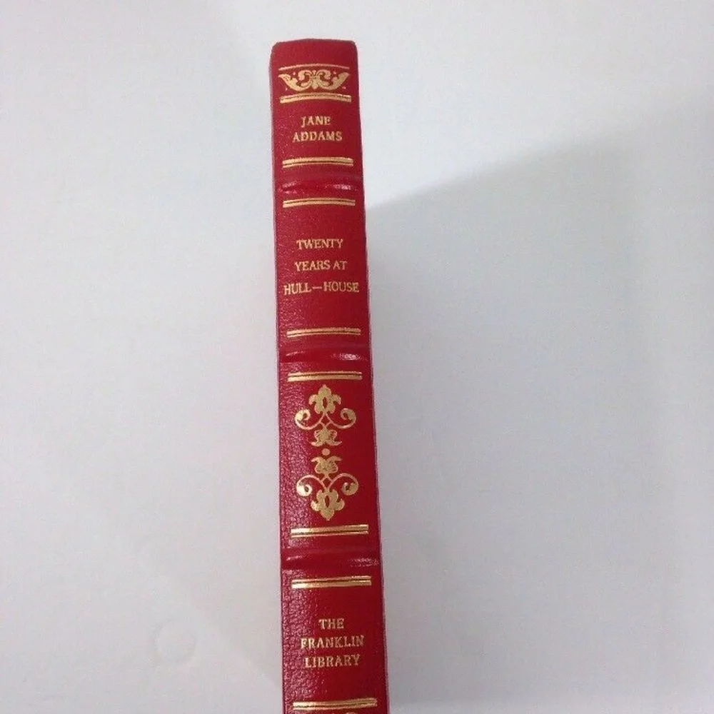 Franklin Library Red Leather Book Jane Addams‎